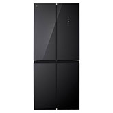 Réfrigérateur multi-portes 400 L en verre noir2