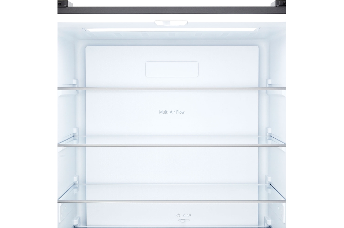 LG Réfrigérateur multi-portes 502 L en verre noir, Réfrigérateur multiportes LG Intérieur Prime Silver avec de larges étagères en verre, GCFB48FPLAM, thumbnail 5