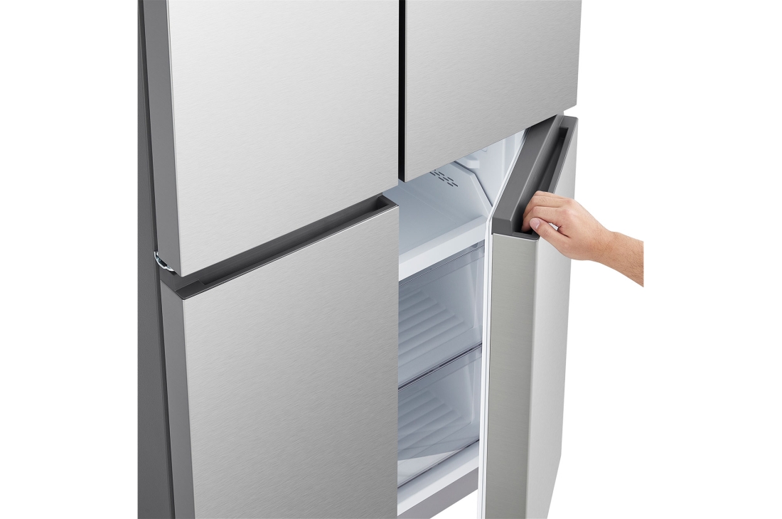 LG Réfrigérateur multi-portes 502 L en verre noir, Réfrigérateur multiportes LG Prime Silver Poignée de porte et panneau de finition, GCFB48FPLAM, thumbnail 9