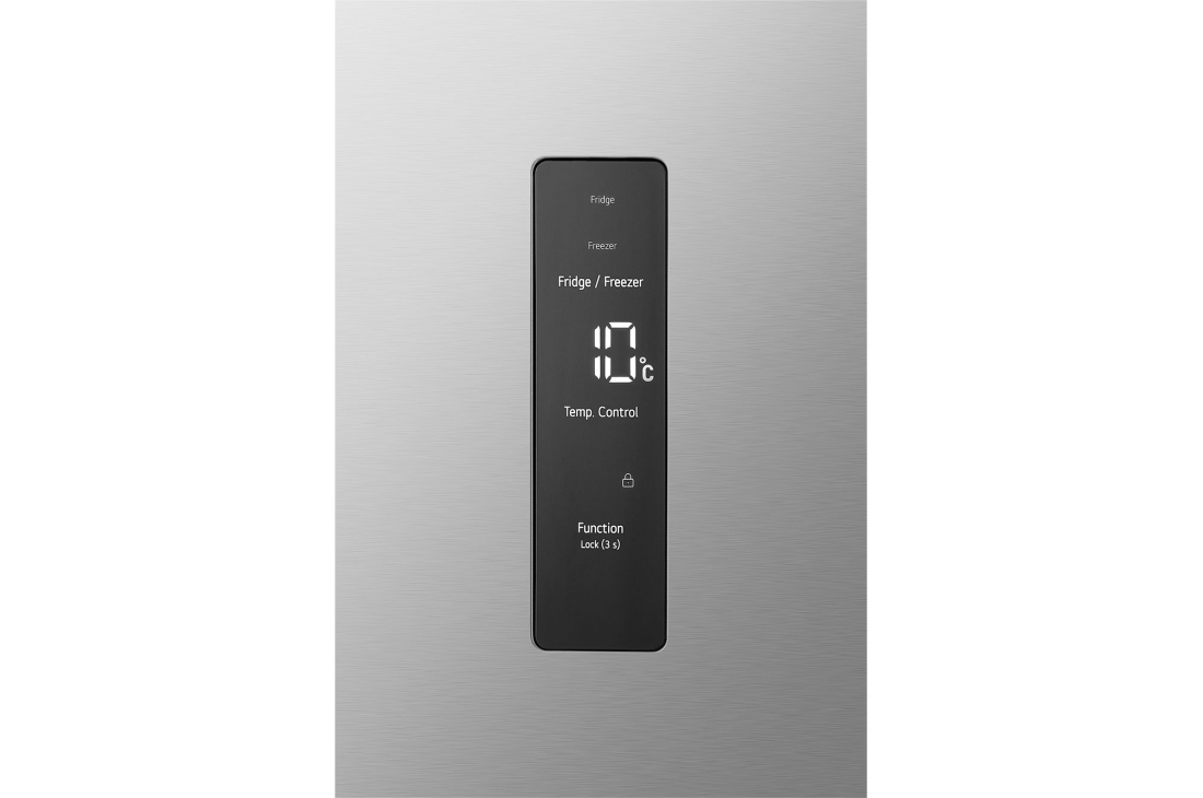 LG Réfrigérateur multi-portes 502 L en verre noir, Réfrigérateur multiportes LG Prime Silver avec panneau de commande tactile externe pour les réglages de température, GCFB48FPLAM, thumbnail 10