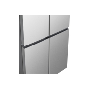 LG Réfrigérateur multi-portes 502 L en verre noir, Réfrigérateur multiportes LG Prime Silver poignée encastrée détail sur les portes inférieures, GCFB48FPLAM, thumbnail 8