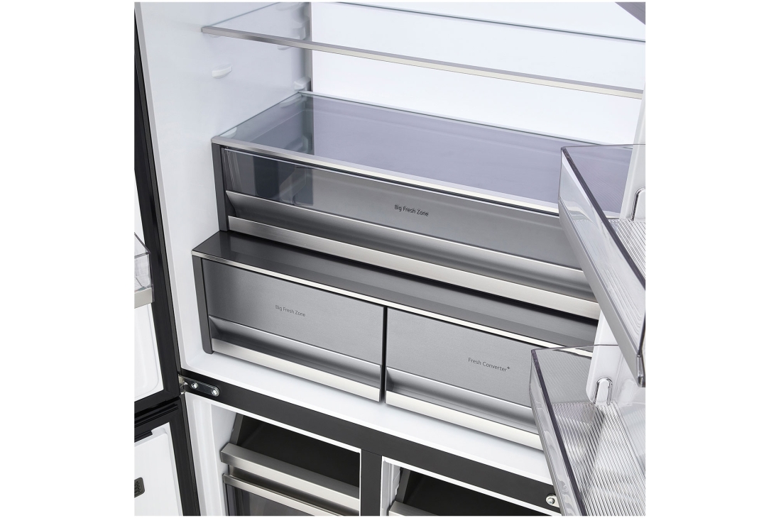 LG Réfrigérateur multi-portes 512 L en verre beige, vue du fresh converter du réfrigérateur lg multi-portes, GCFB50FPLAM, thumbnail 4