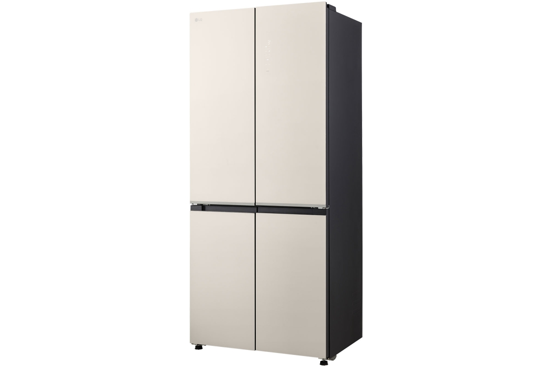 LG Réfrigérateur multi-portes 512 L en verre beige, vue de droite du réfrigérateur lg multi-portes, GCFB50FPLAM, thumbnail 9