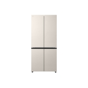 LG Réfrigérateur multi-portes 512 L en verre beige, vue de face du réfrigérateur lg multi-portes, GCFB50FPLAM, thumbnail 1
