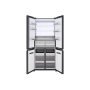LG Réfrigérateur multi-portes 512 L en verre beige, vue porte ouverte du réfrigérateur lg multi-portes, GCFB50FPLAM, thumbnail 2
