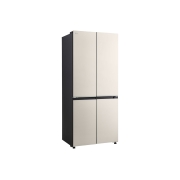 LG Réfrigérateur multi-portes 512 L en verre beige, vue de gauche du réfrigérateur lg multi-portes, GCFB50FPLAM, thumbnail 8