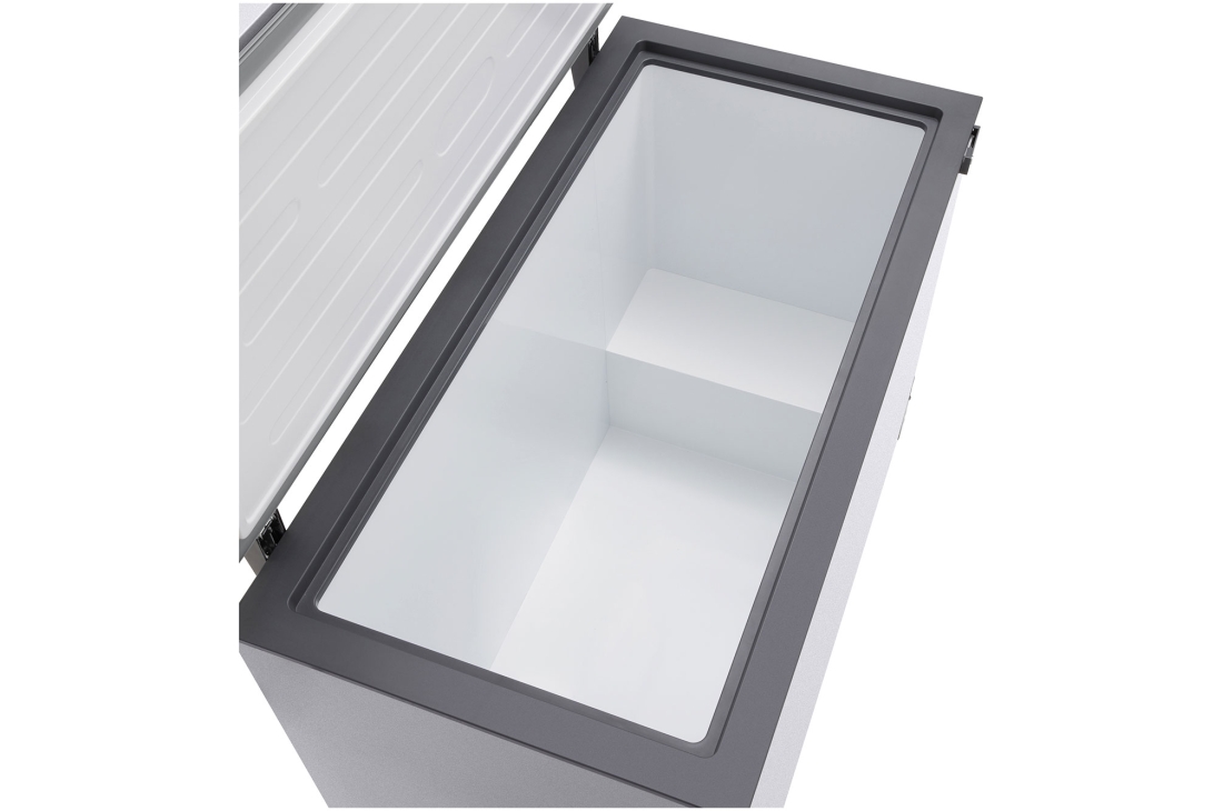 LG Congélateur coffre 497 L Argent, Vue intérieure de l’espace du congélateur coffre LG, GCFB505BQCF, thumbnail 5