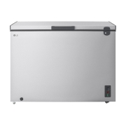 LG Congélateur coffre 137 L Argent, Vue avant à moitié du congélateur coffre LG, GCFB155BQCF, thumbnail 1