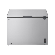 LG Congélateur coffre 137 L Argent, Vue avant à moitié du congélateur coffre LG, GCFB155BQCF, thumbnail 2