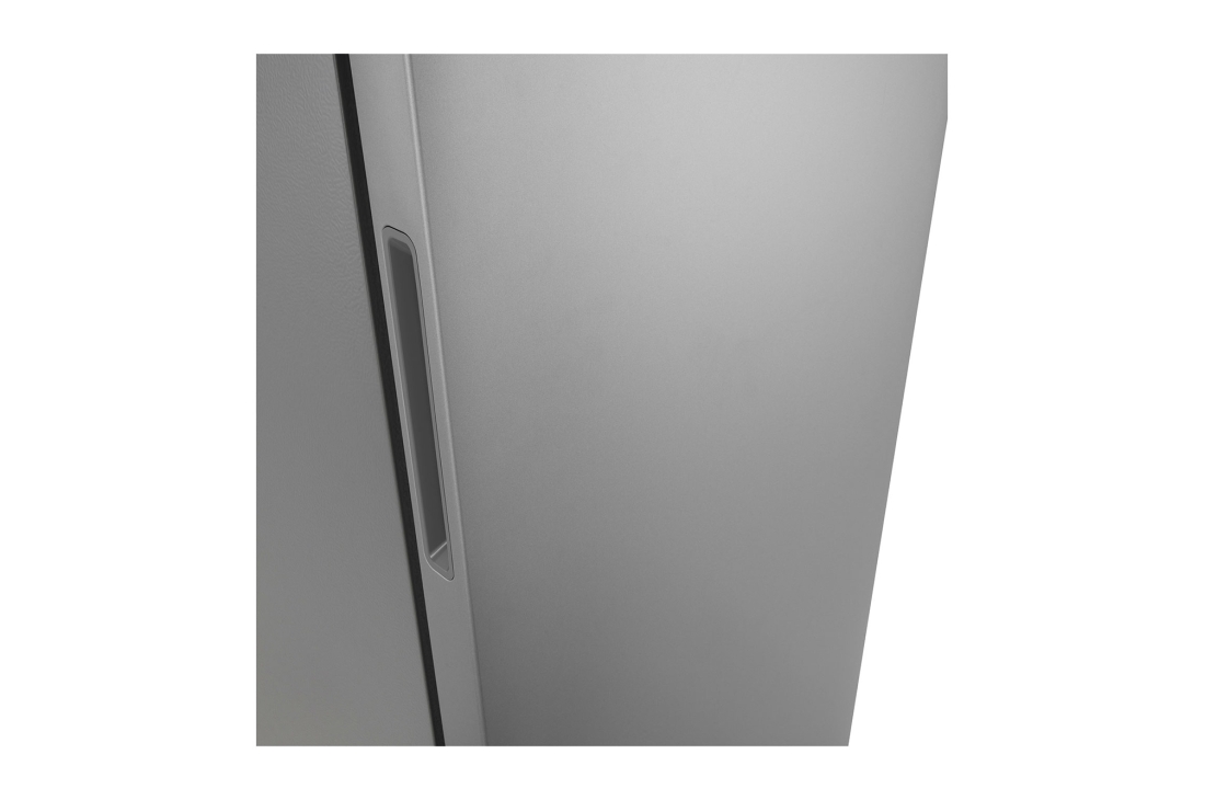 LG Réfrigérateur-congélateur vertical 350&nbsp;L Prime argent, Vue de la poignée droite du congélateur LG GCFB314MQCM , GCFB354MQCM, thumbnail 5