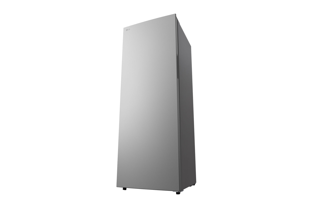 LG Réfrigérateur-congélateur vertical 350&nbsp;L Prime argent, Vue de l’angle droit du congélateur vertical LG GCFB314MQCM, GCFB354MQCM, thumbnail 7