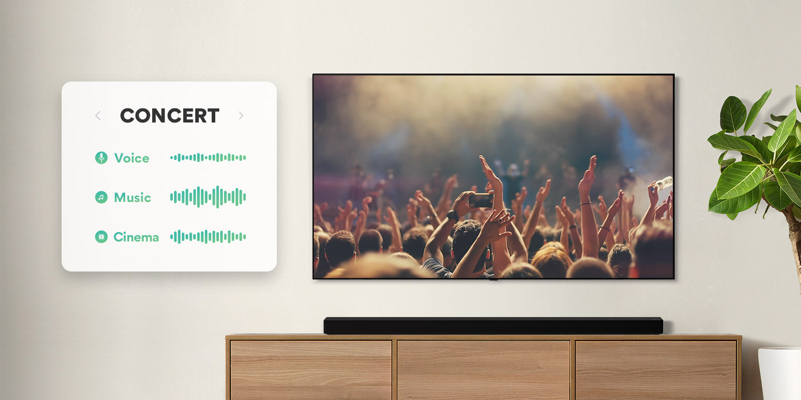 Un son qui s’adapte avec AI Sound Pro