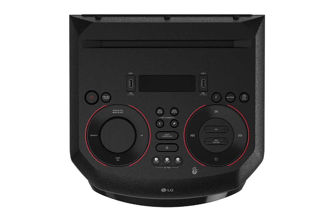 LG XBOOM RN5, vue en gros plan des commandes du dessus, RN5, thumbnail 5