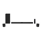 LG Barre de son | 2.1 ch | 400 W | DTS Virtual:X | Bluetooth | ARC | Haute-résolution, Vue de face avec caisson de basses, SN5, thumbnail 1