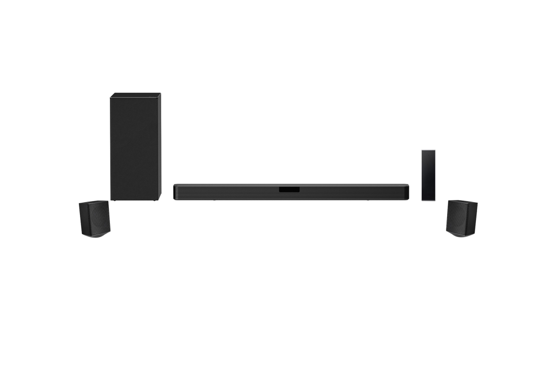 LG Barre de son | 2.1 ch | 400 W | DTS Virtual:X | Bluetooth | ARC | Haute-résolution, Vue de face avec caisson de basses, SN5, thumbnail 11