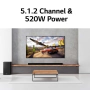LG SP9A, 520 W, 5.1.2 canaux avec barre de son Meridian et Dolby Atmos®, SP9A, SP9A, thumbnail 8