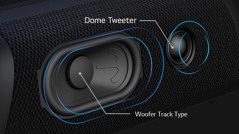 "Nouveau woofer Track Type Produit un son puissant"