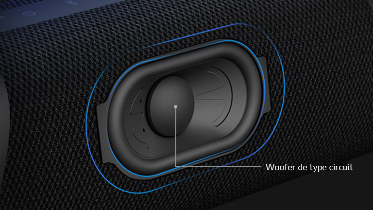 Le nouveau woofer de type circuit produit un son puissant