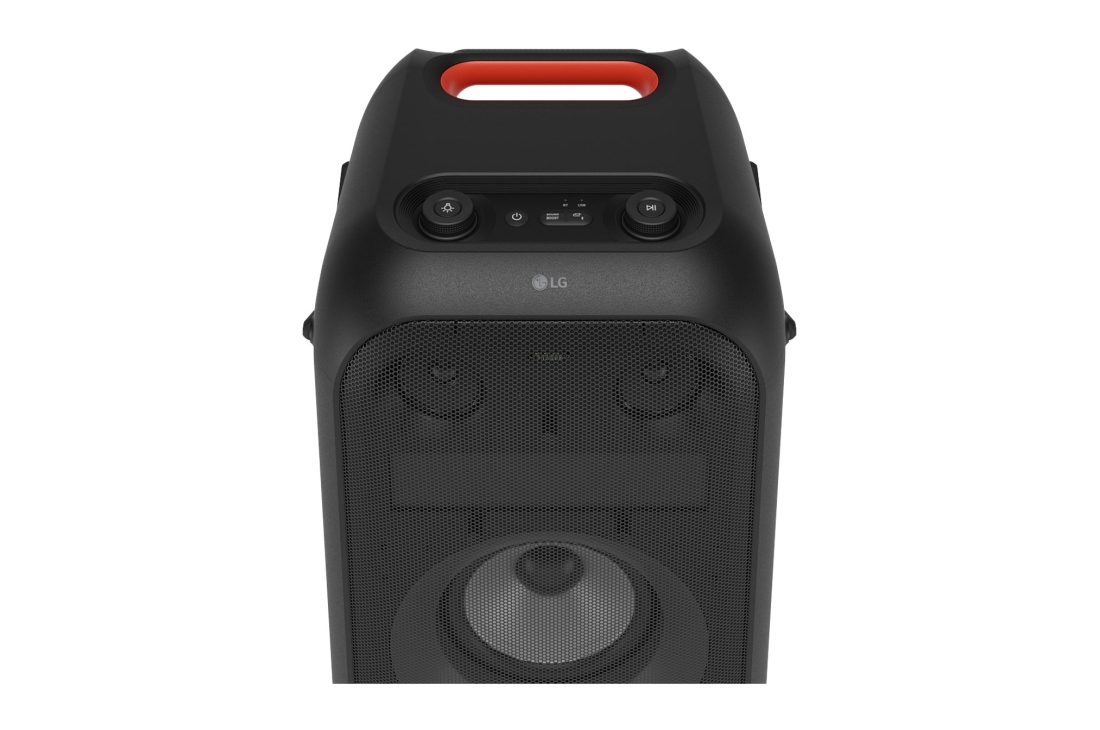 LG XBOOM XL9T Enceinte Bluetooth Puissante | 1000W | Woofer de 8 pouces | Sound Boost | IPX4, Gros plan d’un angle de 45 degrés., XL9T, thumbnail 8