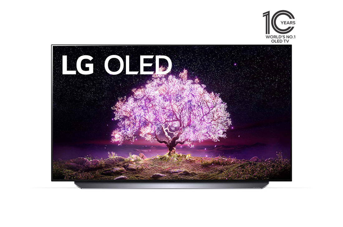 LG Téléviseur OLED Smart C1 LG 4K 55 pouces, vue avant, OLED55C1PVB