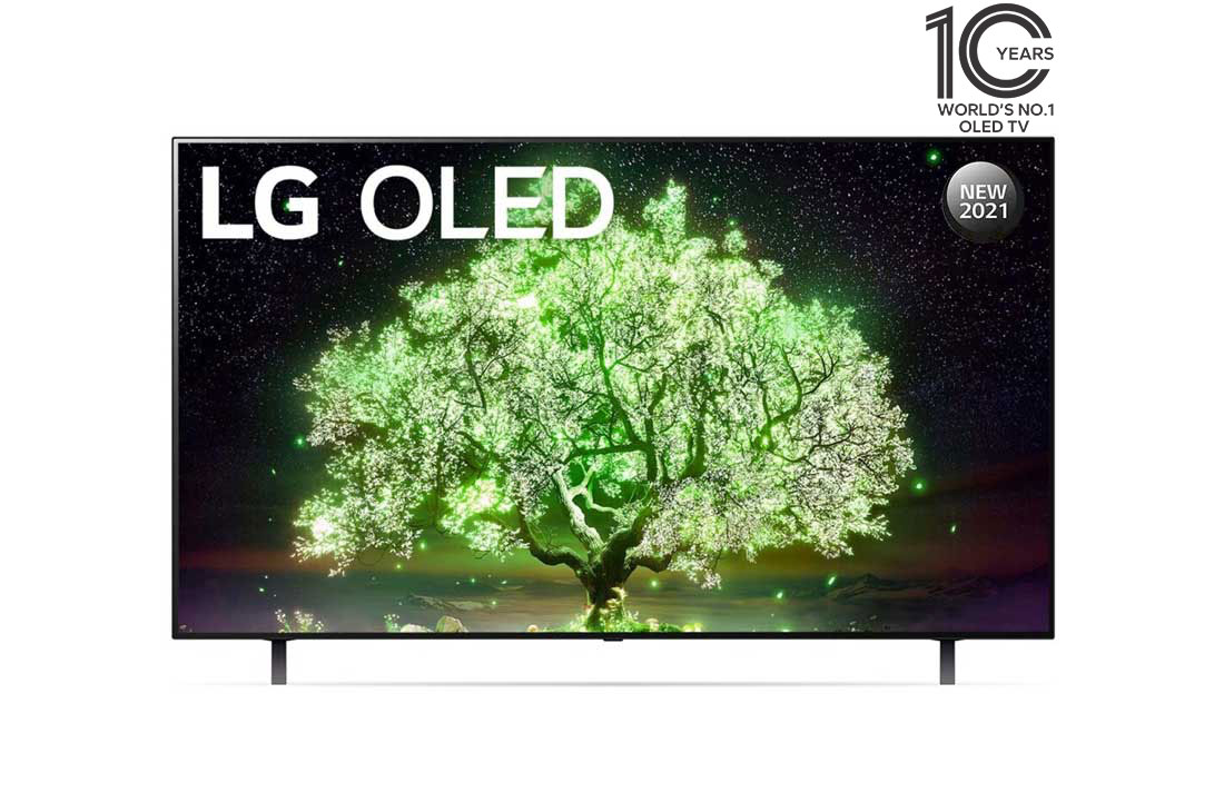 LG A1 65 inch 4K Smart OLED TV, front view, OLED65A1PVA