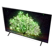 LG A1 65 inch 4K Smart OLED TV, Top side angle view, OLED65A1PVA, thumbnail 8