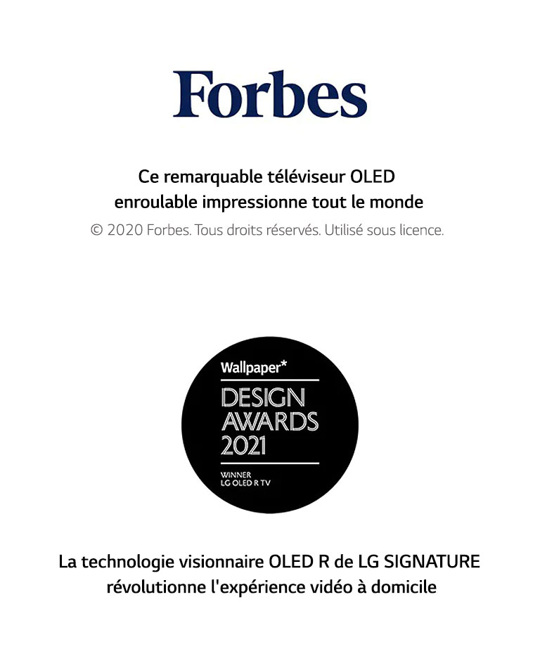 Logo of Forbes. Logo of Wallpaper Design Awards 2021.