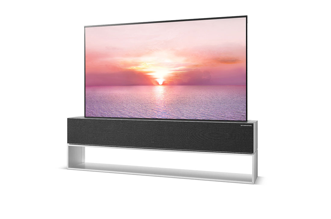 LG OLED Enroulable TV 2021 | 65'' (164 cm) | UHD | α9 Gen4 AI 4K, Plein écran incliné, OLED65R1PVA, thumbnail 4