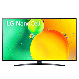 A front view of the LG NanoCell TV2