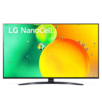 A front view of the LG NanoCell TV1