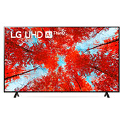 LG TÉLÉVISEUR UHD 4K, Vue avant du téléviseur UHD de LG avec image de remplissage et logo du produit, 75UQ90006LC, thumbnail 2
