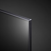 LG Téléviseur LG NanoCell de 50 pouces de la série NANO80, doté d’un design Écran de cinéma, Active HDR 4K, de la plateforme WebOS Smart et de la technologie AI ThinQ gradation locale, close-up view of panel, 50NANO80VPA, thumbnail 8
