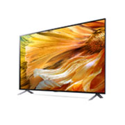 LG QNED90 MiniLED Smart TV Resolution 4K 75 pouces, Vue côté 30 degrés avec image incrustée, 75QNED90VPA, thumbnail 3
