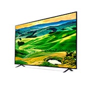 LG, 86 pouces, nouveau téléviseur QNED 4K, Smart TV, processeur intelligent a7 Gen 5, 86QNED806QA, vue de côté à 30 degrés avec image de remplissage, 86QNED806QA, thumbnail 3