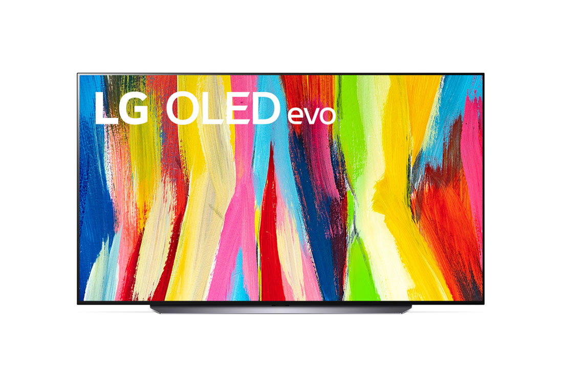 LG TV LG OLED evo C2 | 2022 | 83'' (211 cm) | UHD | Processeur α9 Gen5 AI, Vue avant, OLED83C24LA