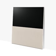 LG TV LG OLED Easel | 2022 | 65'' (164 cm) | Object Collection | Processeur α9 Gen5 AI 4K, Easel seen from the front in Full View, slightly angled left and flush with the wall., 65ART90E6QA, thumbnail 4
