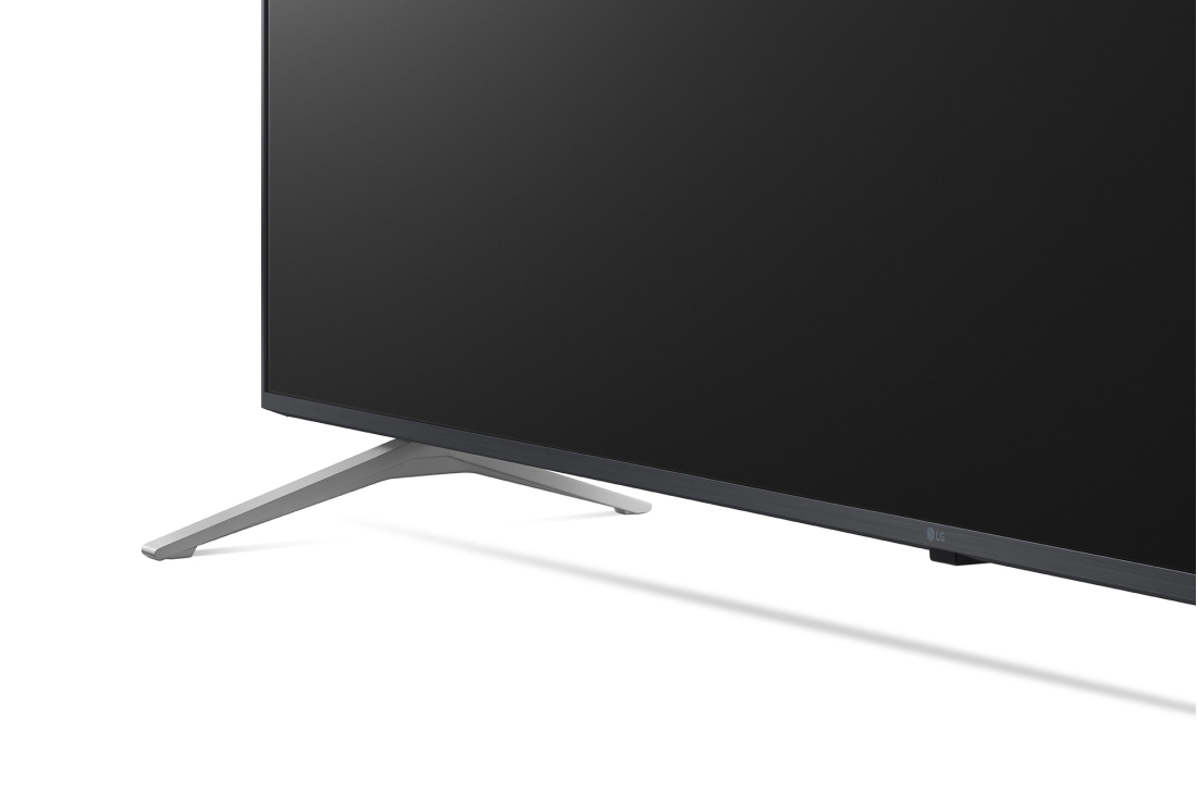 LG UP77 Smart TV Entrée de résolution 4K  de 75 pouces, close-up view of stand, 75UP7750PVB, thumbnail 6