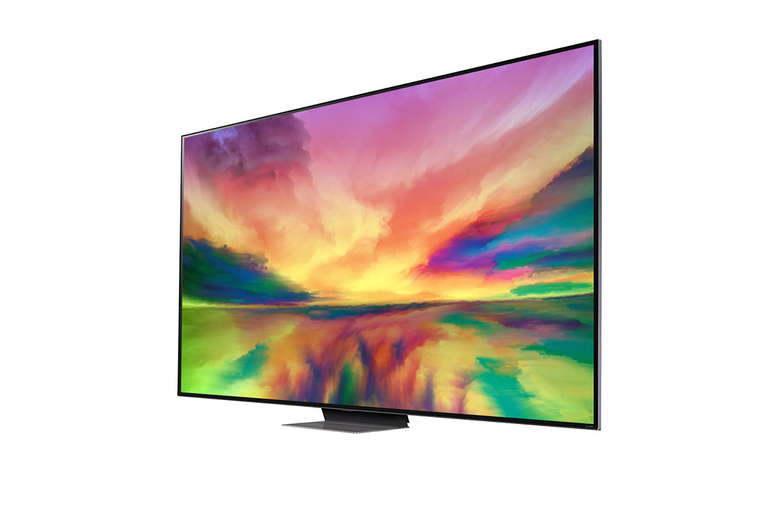 LG, téléviseur QNED à technologie couleur, série QNED81R de 65 pouces, WebOS Smart AI ThinQ, Télécommande magic, Image Pro AI, Son Pro AI (canal 5.1.2), 2023 Nouveau, vue de côté à 30 degrés avec image de remplissage, 65QNED816RA, thumbnail 3
