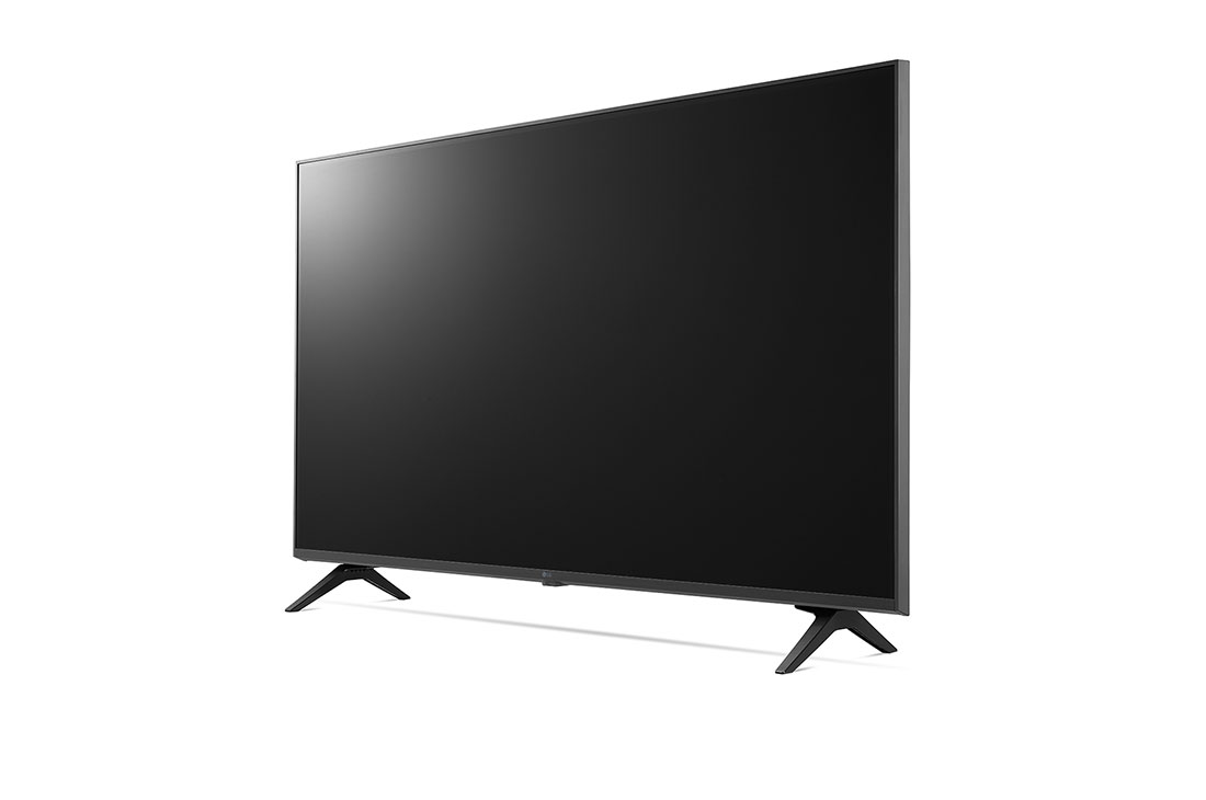 LG TÉLÉVISEUR UHD 4K, vue de côté à 30 degrés avec image de remplissage, 43UQ80006LD, thumbnail 3