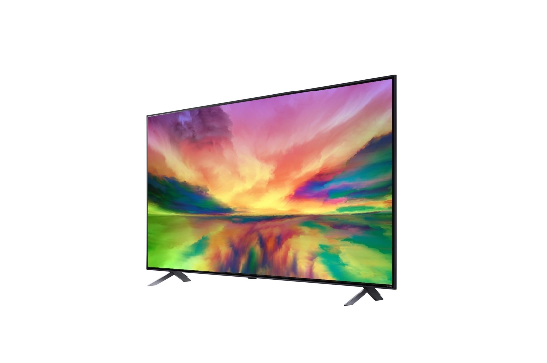 LG Smart TV QNED LG QNED80 55 pouces 4K, 30 degree side view with infill image, 55QNED806RA, thumbnail 3
