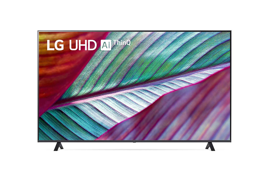 LG Smart TV UHD LG UR78 4K 75 pouces, 2023, Vue avant du téléviseur UHD de LG, 75UR78006LL