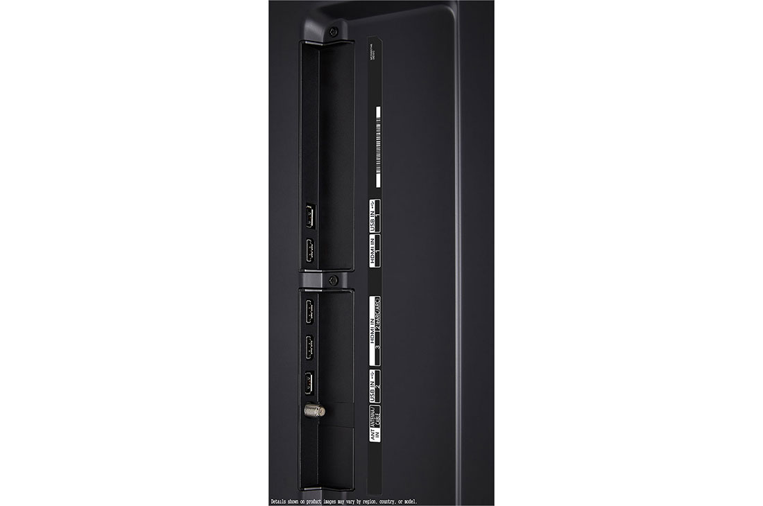 LG Smart TV  LG QNED QNED80 4K, 86 pouces, Télécommande Magique IA HDR10 webOS24 2024, Vue rapprochée des ports, 86QNED80T6B, thumbnail 14