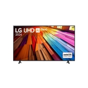 LG Smart TV  LG UHD UT80 4K, 75 pouces, Télécommande Magique IA HDR10 webOS24 2024, Vue avant du téléviseur LG UHD, UT80, 75UT80006LA, thumbnail 2