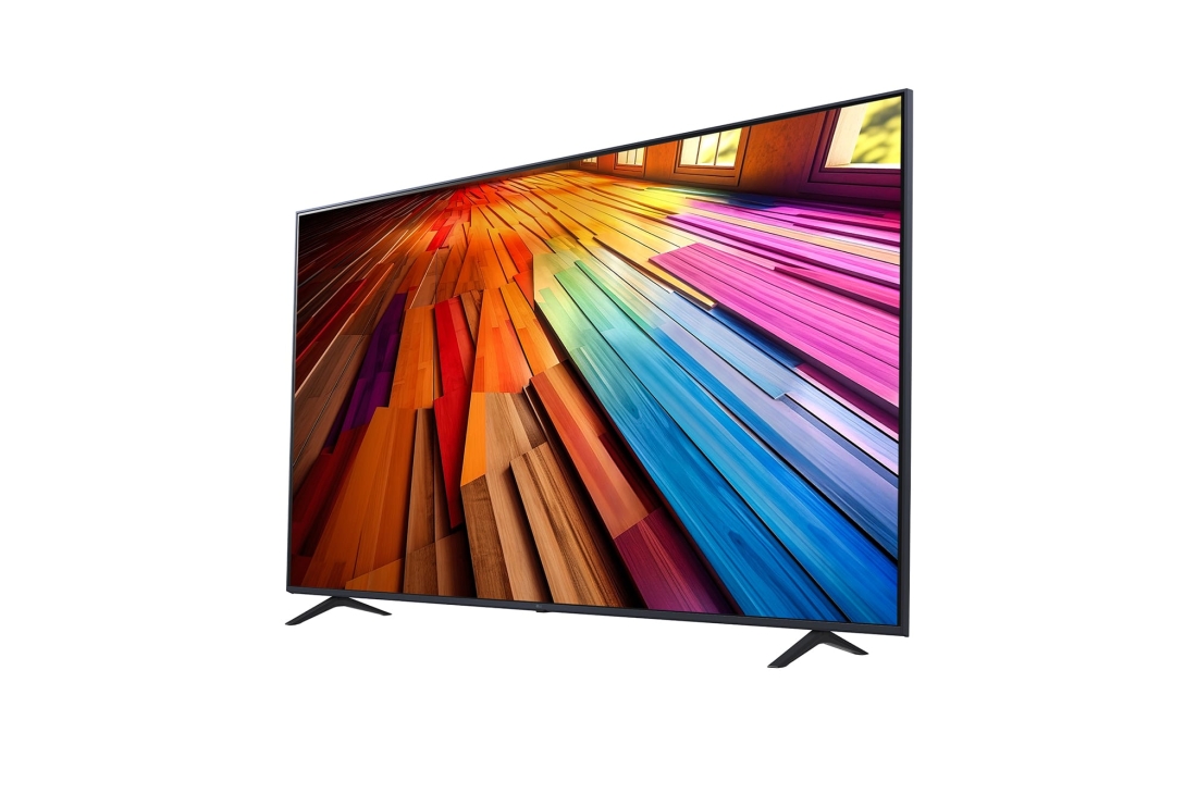 LG Smart TV  LG UHD UT80 4K, 70 pouces, Télécommande Magique IA HDR10 webOS24 2024, Vue latérale du téléviseur LG UHD, UT80, 70UT80006LA, thumbnail 4