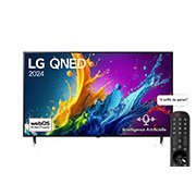 LG Smart TV  LG QNED QNED80 4K, 75 pouces, Télécommande Magique IA HDR10 webOS24 2024, Vue avant d’un téléviseur LG QNED, QNED80 avec le texte LG QNED, 2024 et le logo webOS Re:New Program à l’écran, 75QNED80T6B, thumbnail 1