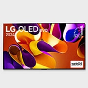 LG Smart TV  LG OLED evo G4 4K, 83 pouces, Télécommande Magique IA Dolby Vision webOS24 2024, Vue latérale gauche du téléviseur LG OLED evo TV, OLED G4 sur le mur, OLED83G46LA, thumbnail 2