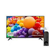 LG Smart TV  LG UHD UT73 4K, 50 pouces, Télécommande Magique IA HDR10 webOS24 2024, Vue avant d’un téléviseur LG UHD, UT73 avec le texte LG UHD AI ThinQ, 2024 et le logo webOS Re:New Program à l’écran, 50UT73006LA, thumbnail 1