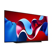 LG Smart TV  LG OLED evo C4 4K, 83 pouces, Télécommande Magique IA Dolby Vision webOS24 2024, Vue latérale légèrement inclinée vers la droite du téléviseur LG OLED evo TV, OLED C4, OLED83C46LA, thumbnail 6