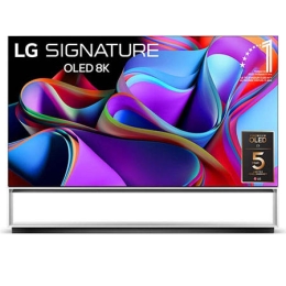 Vue de face avec l’emblème « 10 Years World No.1 OLED » et le logo « Garantie du panneau : 5 ans » sur l’écran2