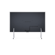 LG Véritable téléviseur OLED LG SIGNATURE M4 97 pouces sans fil avec transfert audio et vidéo 4K 120 Hz , Vue aérienne du bord supérieur ultra fin du LG OLED M4 sur le support, OLED97M46LA, thumbnail 5